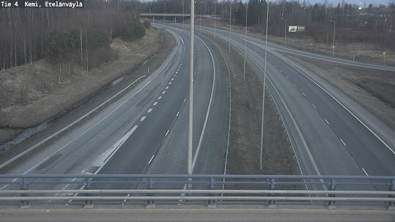 Weather Camera Image Väg 4 Kemi, Etelänväylä, Kemi, Lappi
