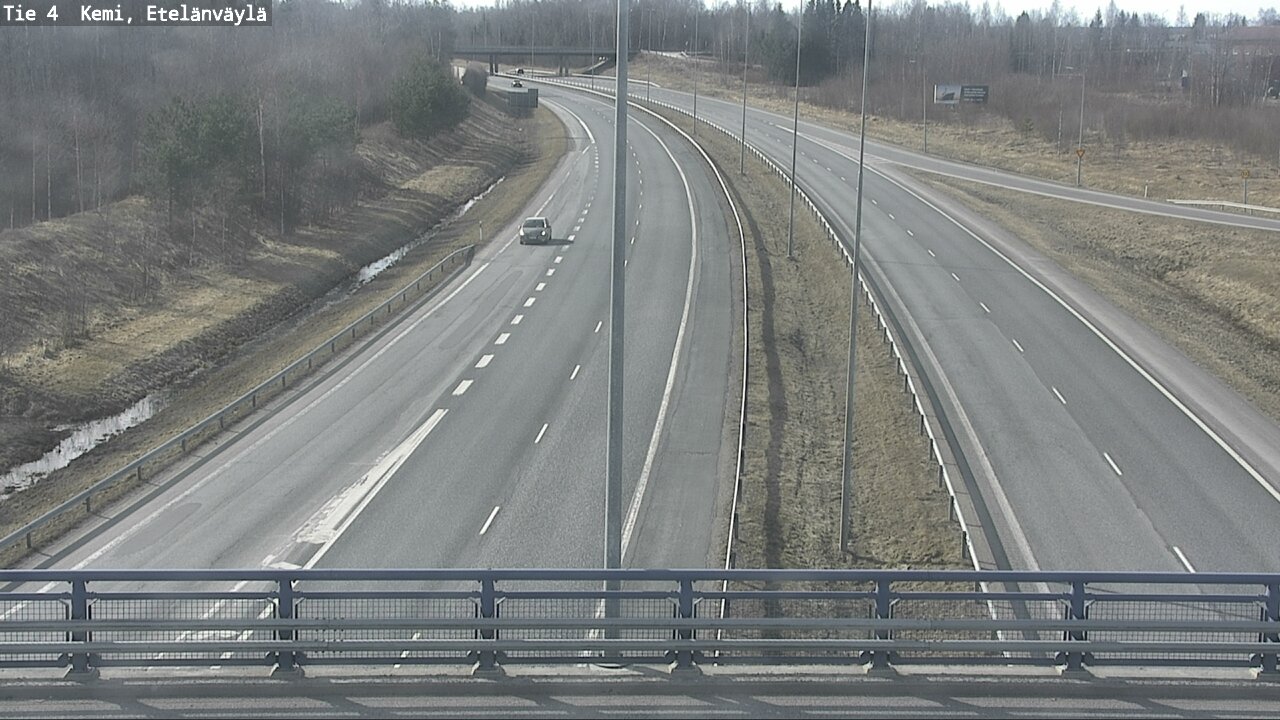 Weather Camera Image Väg 4 Kemi, Etelänväylä, Kemi, Lappi