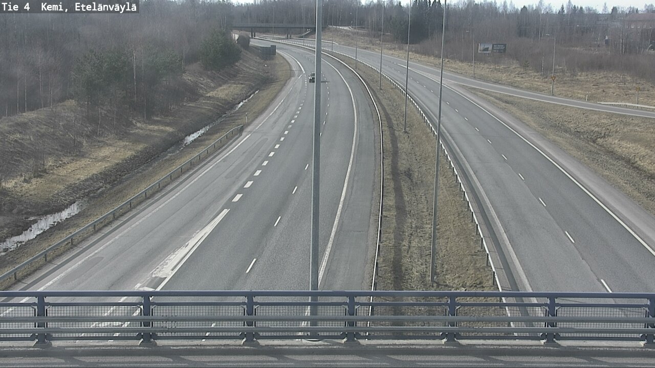 Weather Camera Image Väg 4 Kemi, Etelänväylä, Kemi, Lappi