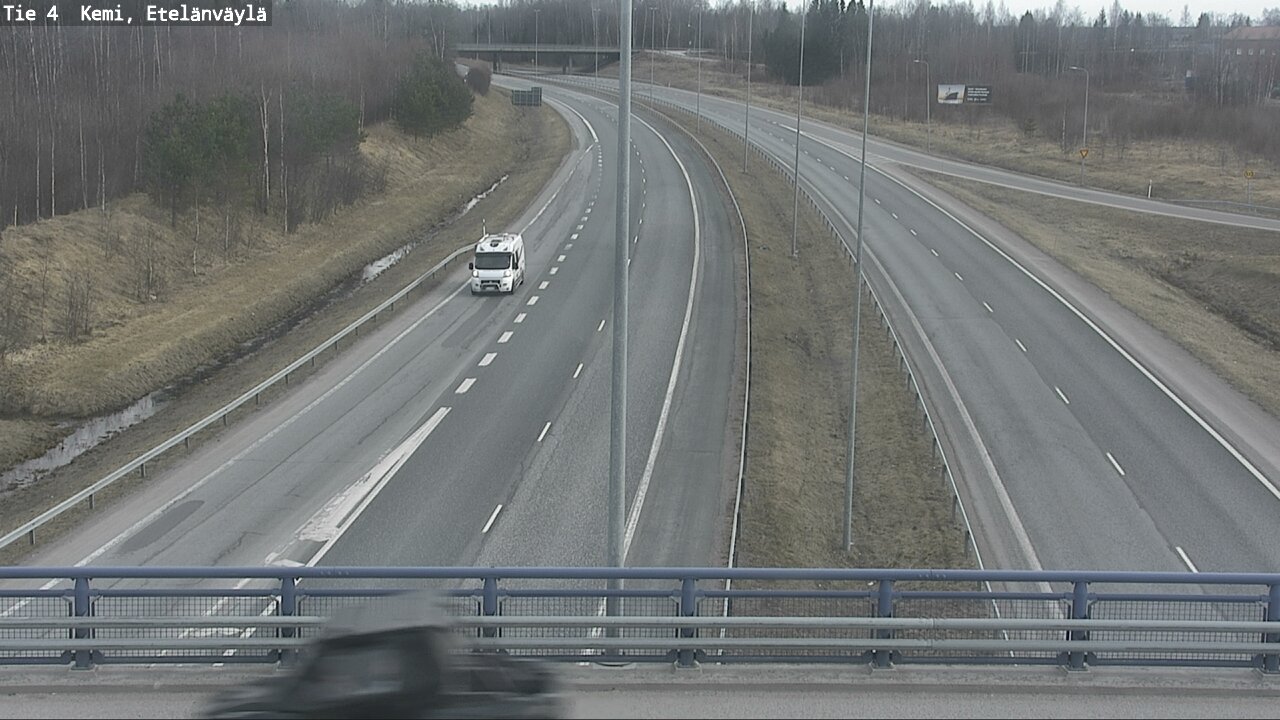 Weather Camera Image Väg 4 Kemi, Etelänväylä, Kemi, Lappi