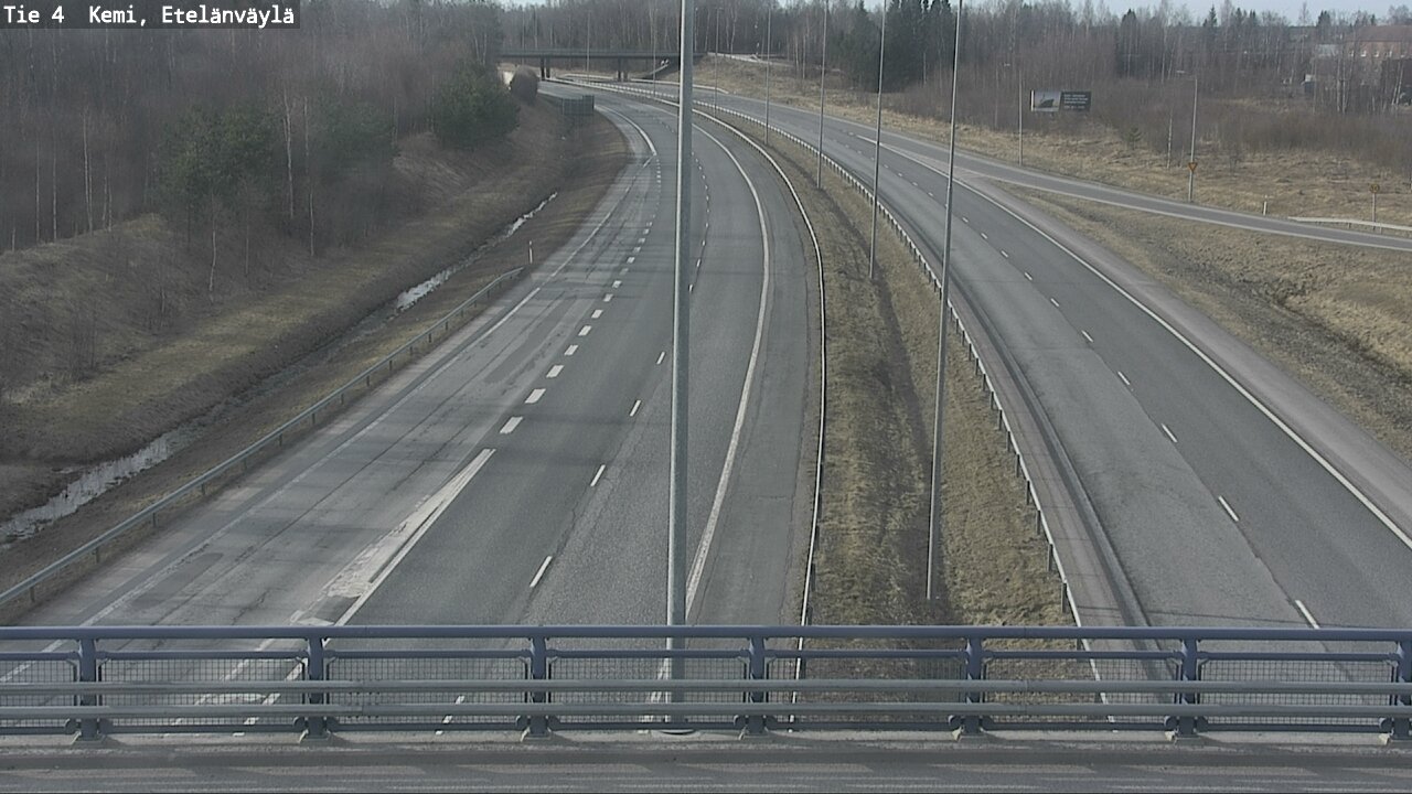 Weather Camera Image Väg 4 Kemi, Etelänväylä, Kemi, Lappi