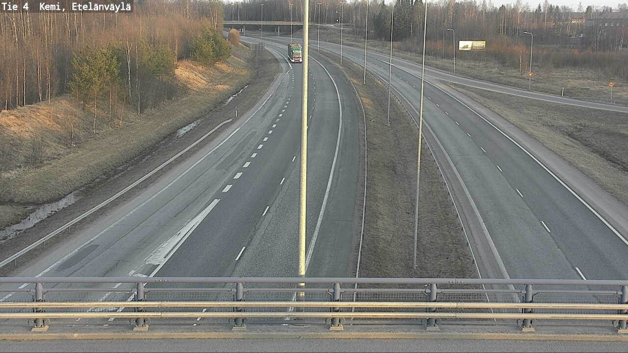 Weather Camera Image Väg 4 Kemi, Etelänväylä, Kemi, Lappi