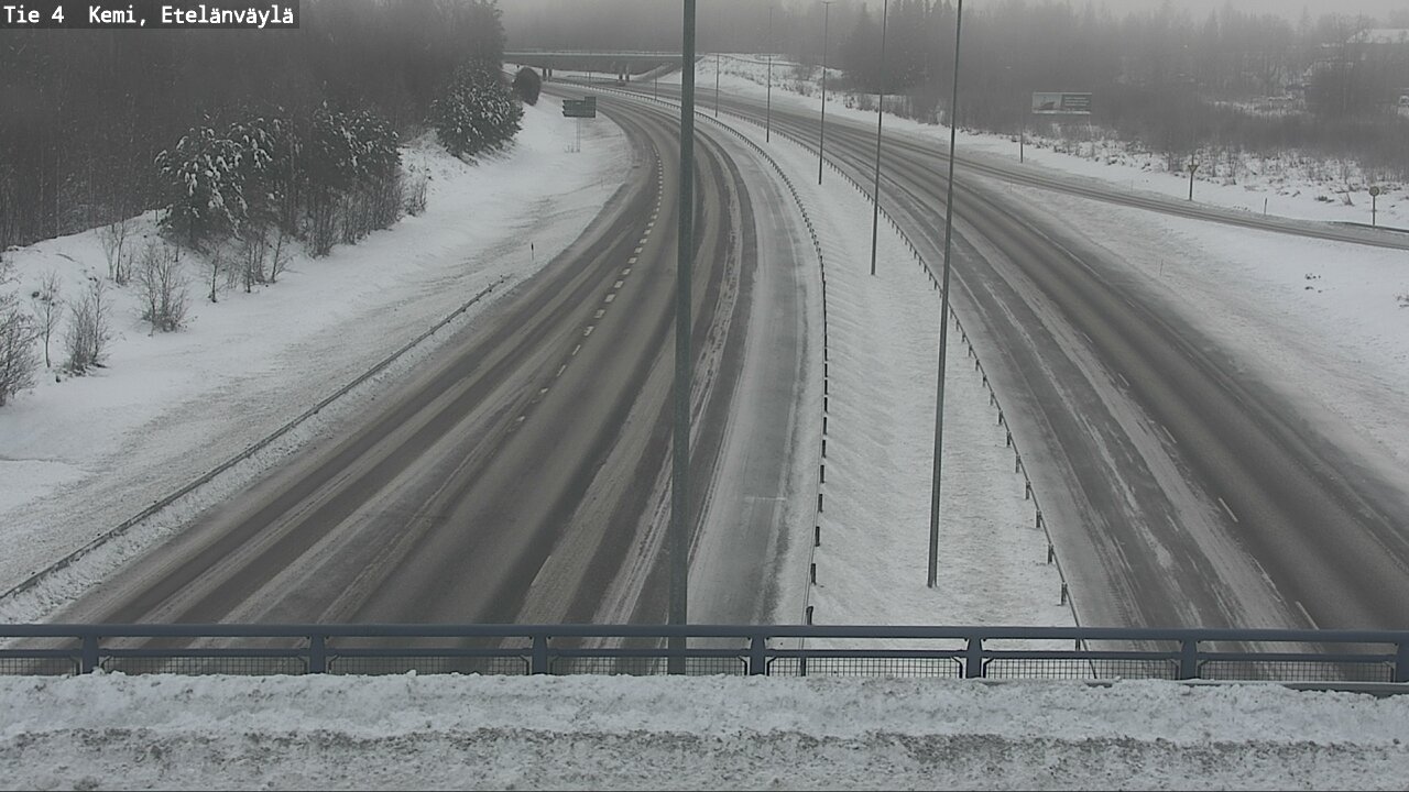 Weather Camera Image Väg 4 Kemi, Etelänväylä, Kemi, Lappi