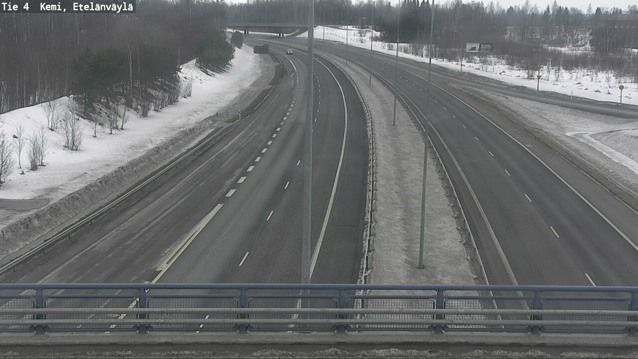 Weather Camera Image Road 4 Kemi, Etelänväylä, Kemi, Lappi
