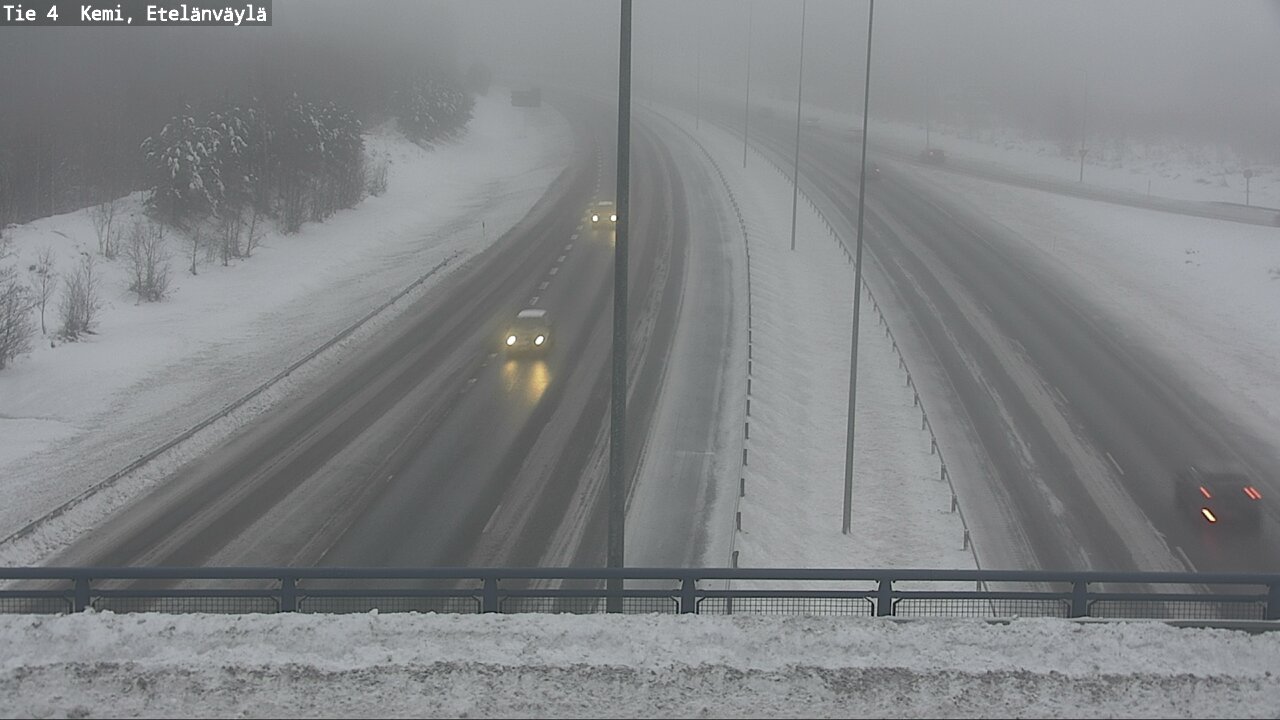 Weather Camera Image Väg 4 Kemi, Etelänväylä, Kemi, Lappi
