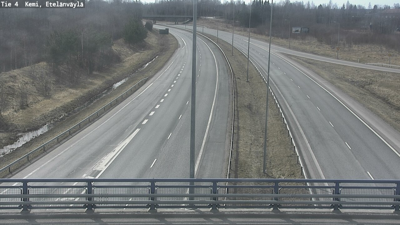 Weather Camera Image Väg 4 Kemi, Etelänväylä, Kemi, Lappi