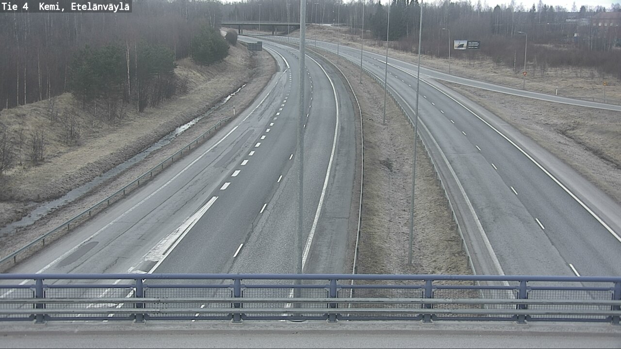 Weather Camera Image Väg 4 Kemi, Etelänväylä, Kemi, Lappi