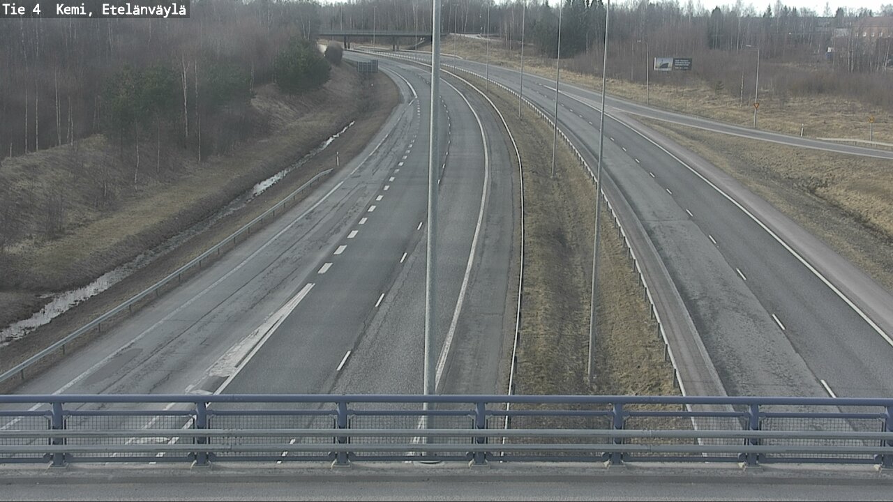 Weather Camera Image Väg 4 Kemi, Etelänväylä, Kemi, Lappi