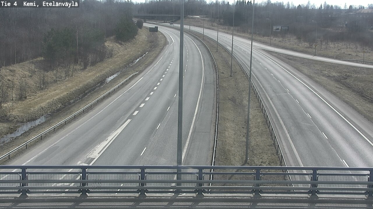 Weather Camera Image Väg 4 Kemi, Etelänväylä, Kemi, Lappi