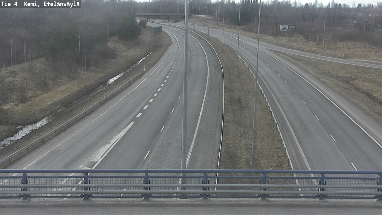 Weather Camera Image Väg 4 Kemi, Etelänväylä, Kemi, Lappi