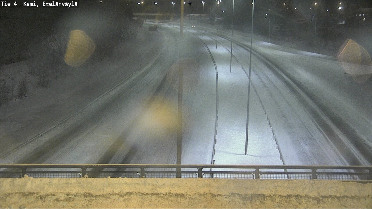 Weather Camera Image Road 4 Kemi, Etelänväylä, Kemi, Lappi