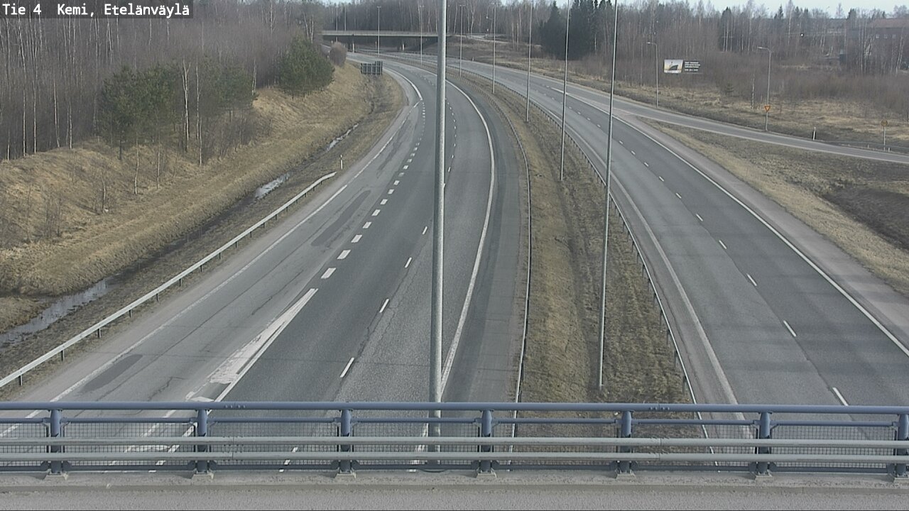 Weather Camera Image Väg 4 Kemi, Etelänväylä, Kemi, Lappi