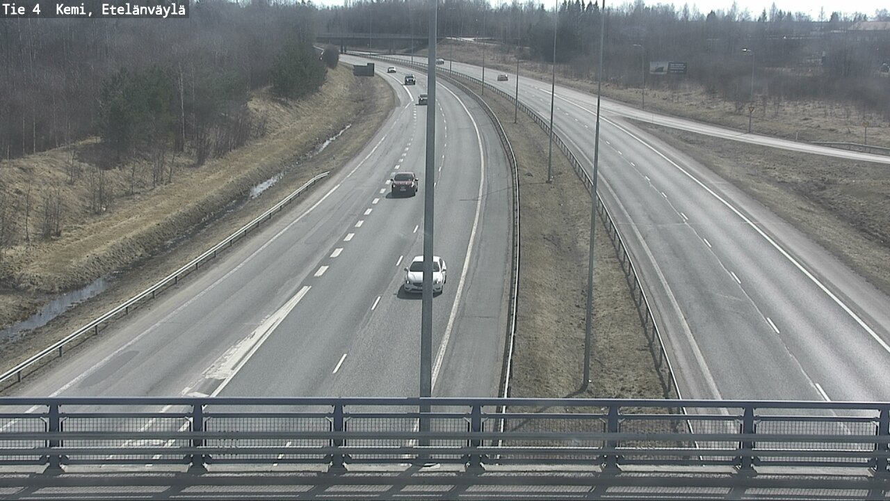 Weather Camera Image Väg 4 Kemi, Etelänväylä, Kemi, Lappi