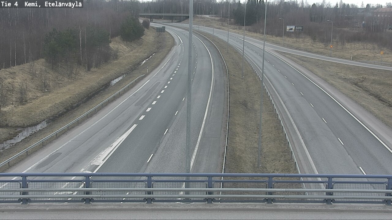 Weather Camera Image Road 4 Kemi, Etelänväylä, Kemi, Lappi