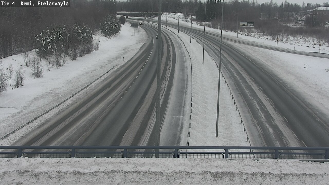 Weather Camera Image Väg 4 Kemi, Etelänväylä, Kemi, Lappi