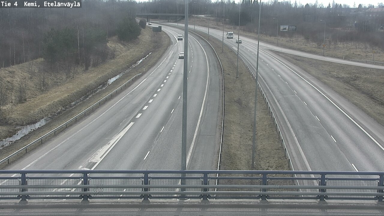 Weather Camera Image Väg 4 Kemi, Etelänväylä, Kemi, Lappi