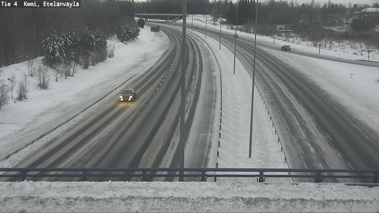 Weather Camera Image Väg 4 Kemi, Etelänväylä, Kemi, Lappi