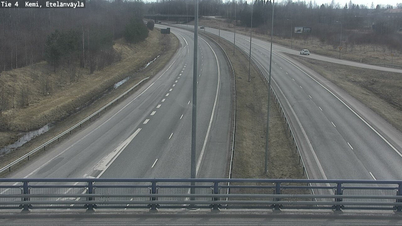 Weather Camera Image Väg 4 Kemi, Etelänväylä, Kemi, Lappi