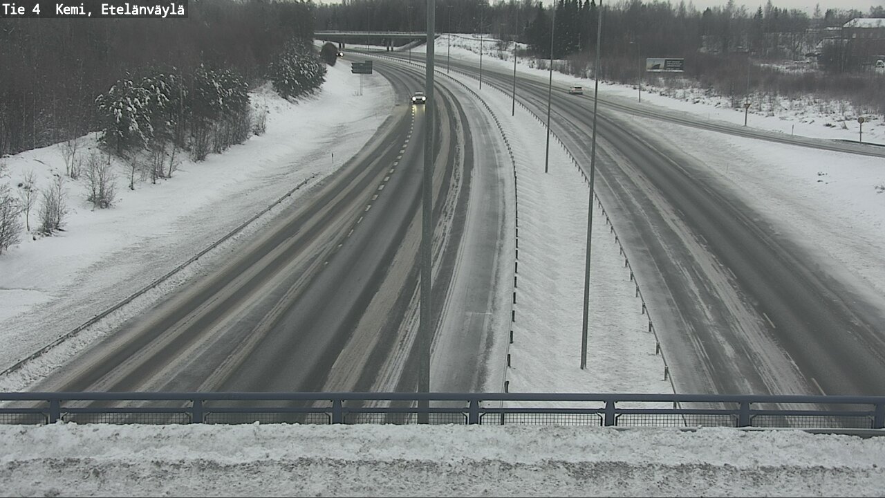 Weather Camera Image Väg 4 Kemi, Etelänväylä, Kemi, Lappi