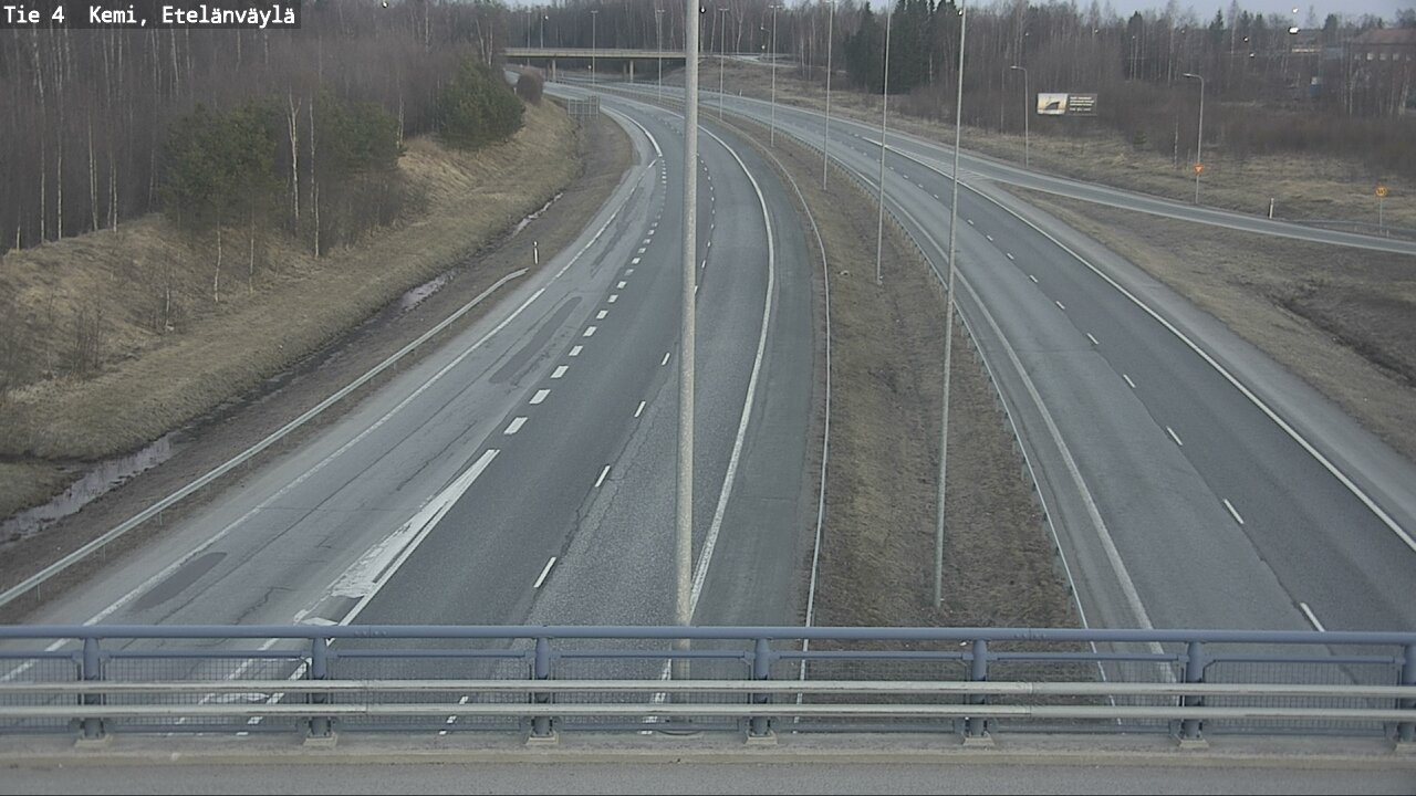 Weather Camera Image Väg 4 Kemi, Etelänväylä, Kemi, Lappi