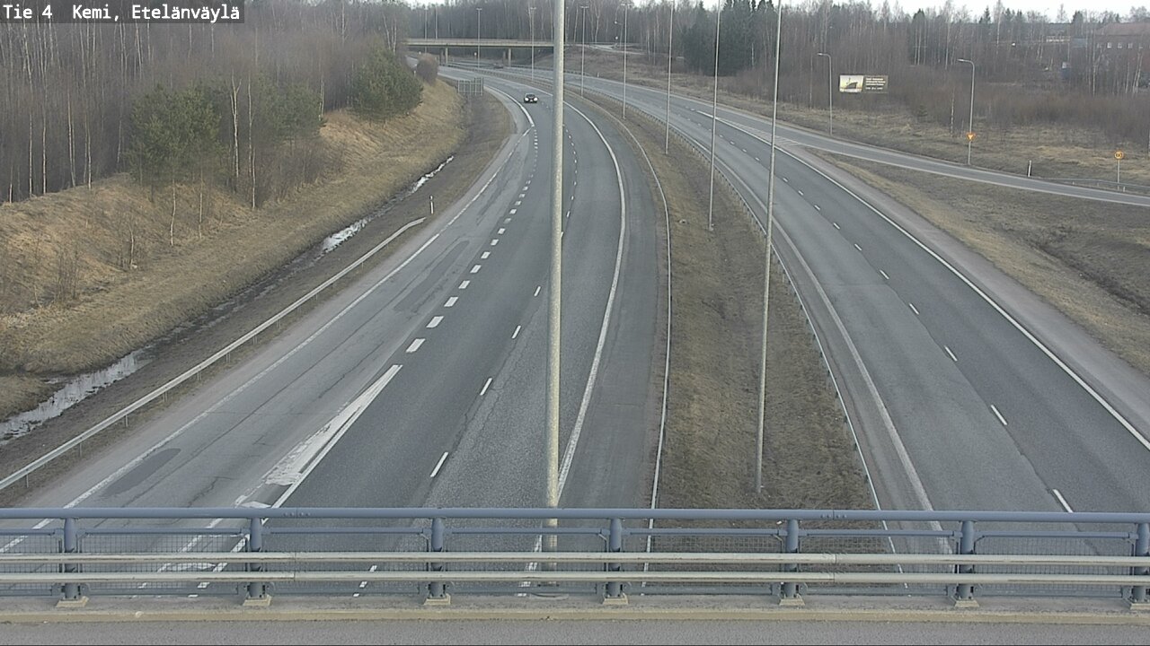Weather Camera Image Väg 4 Kemi, Etelänväylä, Kemi, Lappi