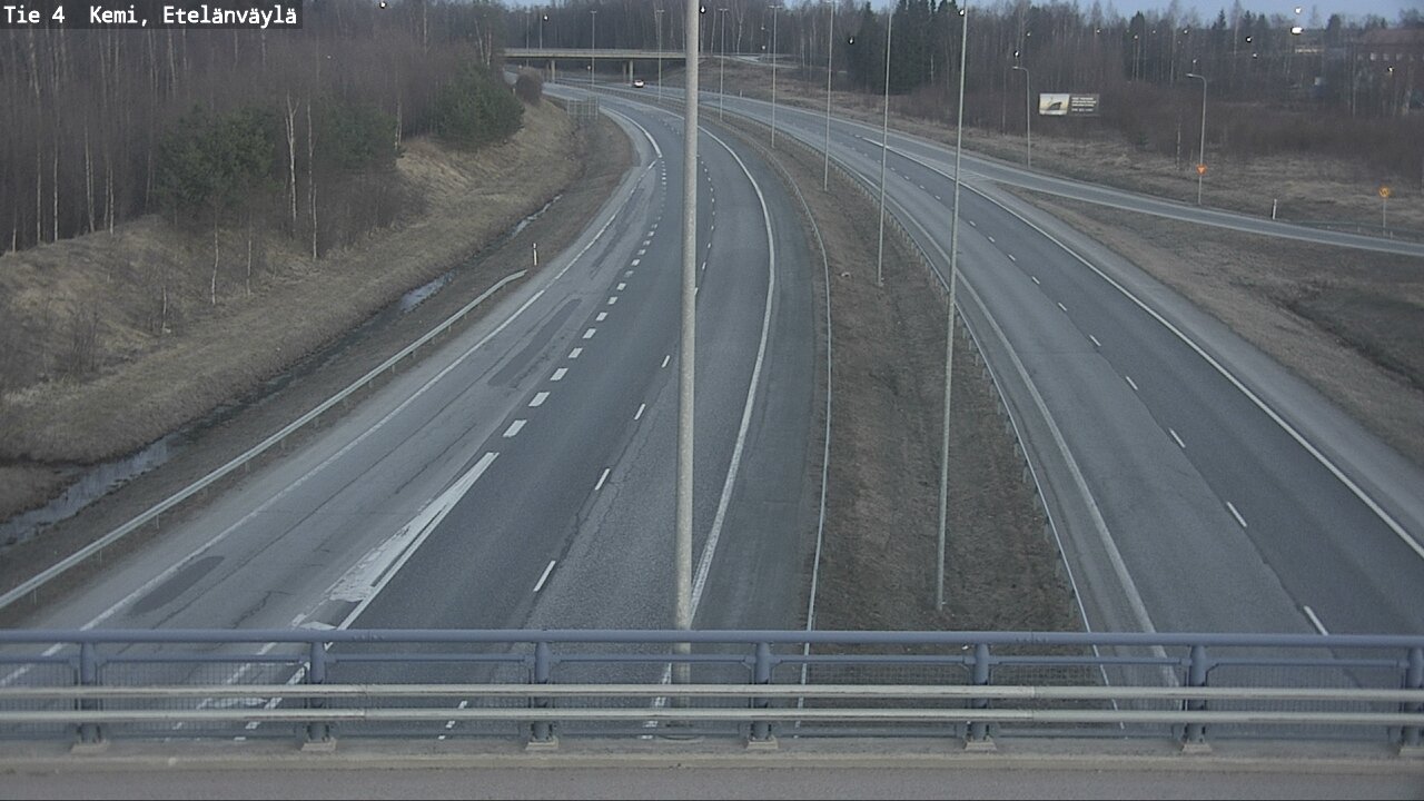 Weather Camera Image Väg 4 Kemi, Etelänväylä, Kemi, Lappi