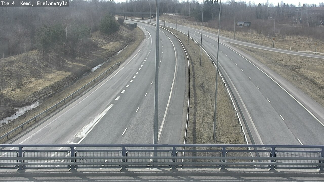Weather Camera Image Väg 4 Kemi, Etelänväylä, Kemi, Lappi