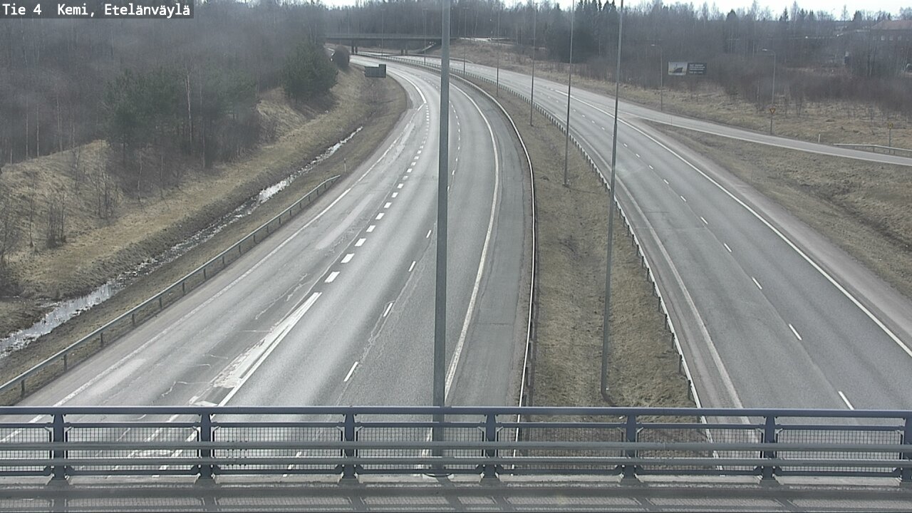 Weather Camera Image Väg 4 Kemi, Etelänväylä, Kemi, Lappi