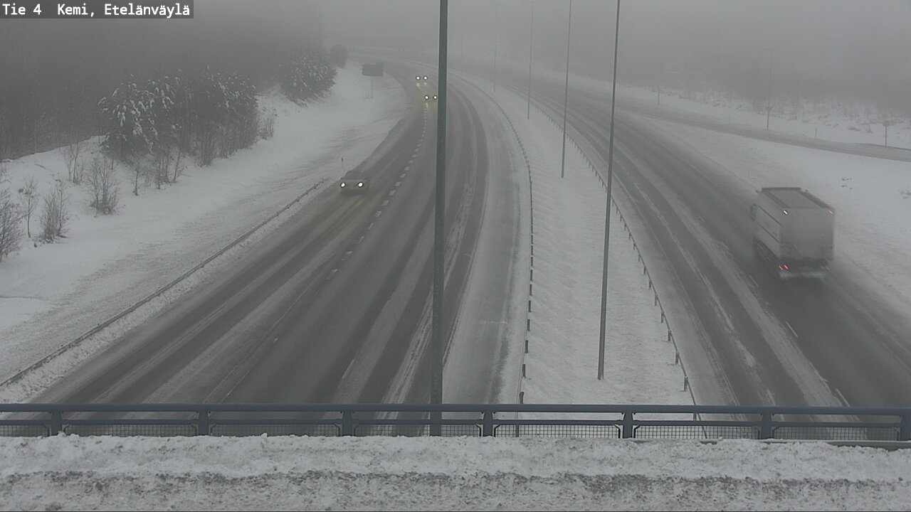 Weather Camera Image Väg 4 Kemi, Etelänväylä, Kemi, Lappi
