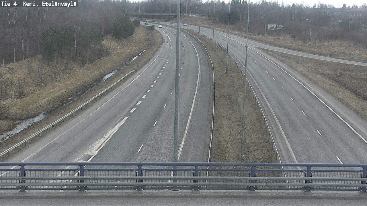 Weather Camera Image Väg 4 Kemi, Etelänväylä, Kemi, Lappi