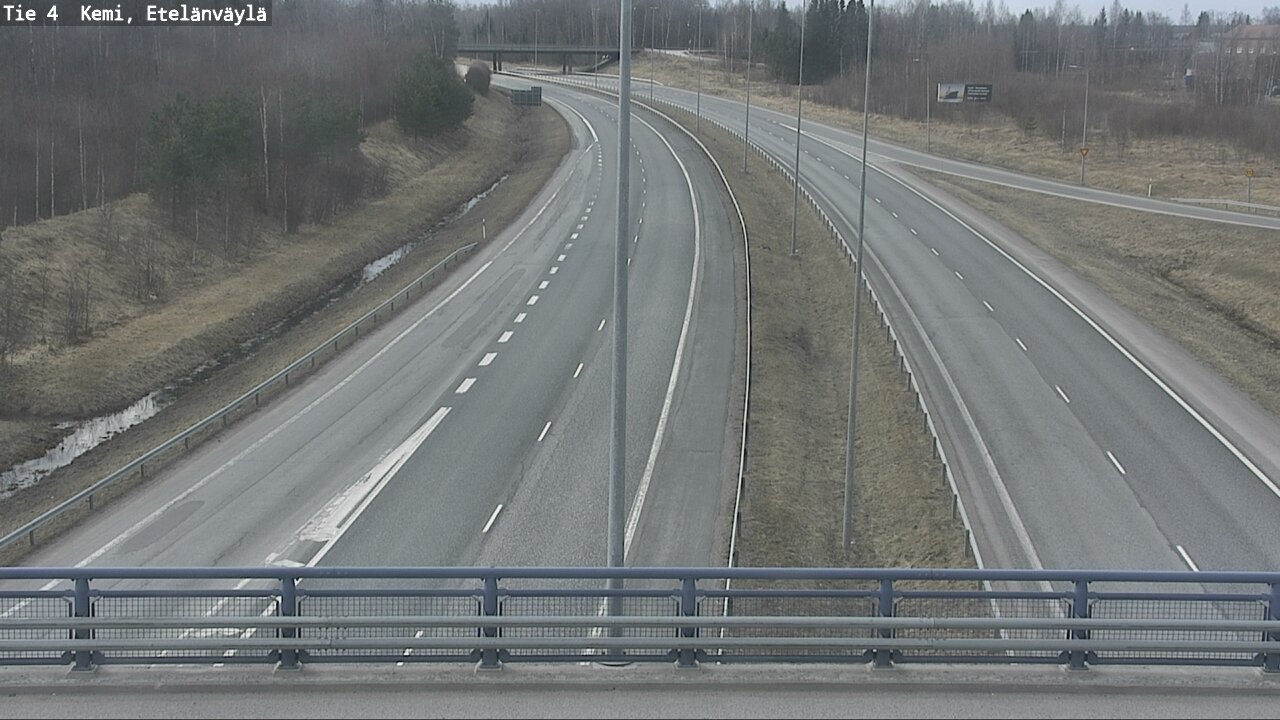 Weather Camera Image Road 4 Kemi, Etelänväylä, Kemi, Lappi