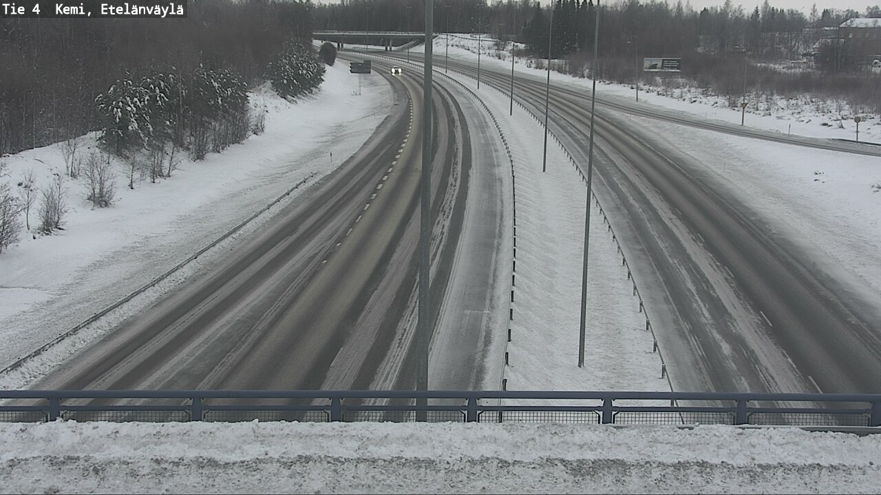 Weather Camera Image Väg 4 Kemi, Etelänväylä, Kemi, Lappi