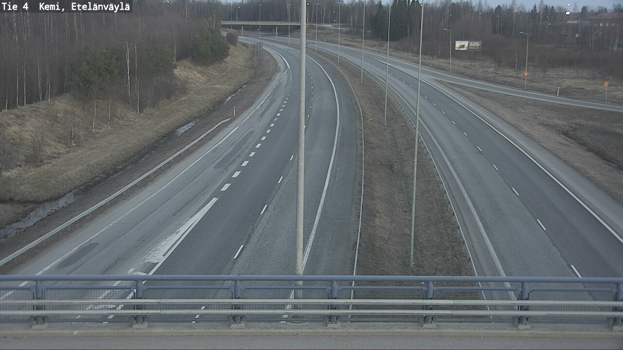 Weather Camera Image Väg 4 Kemi, Etelänväylä, Kemi, Lappi