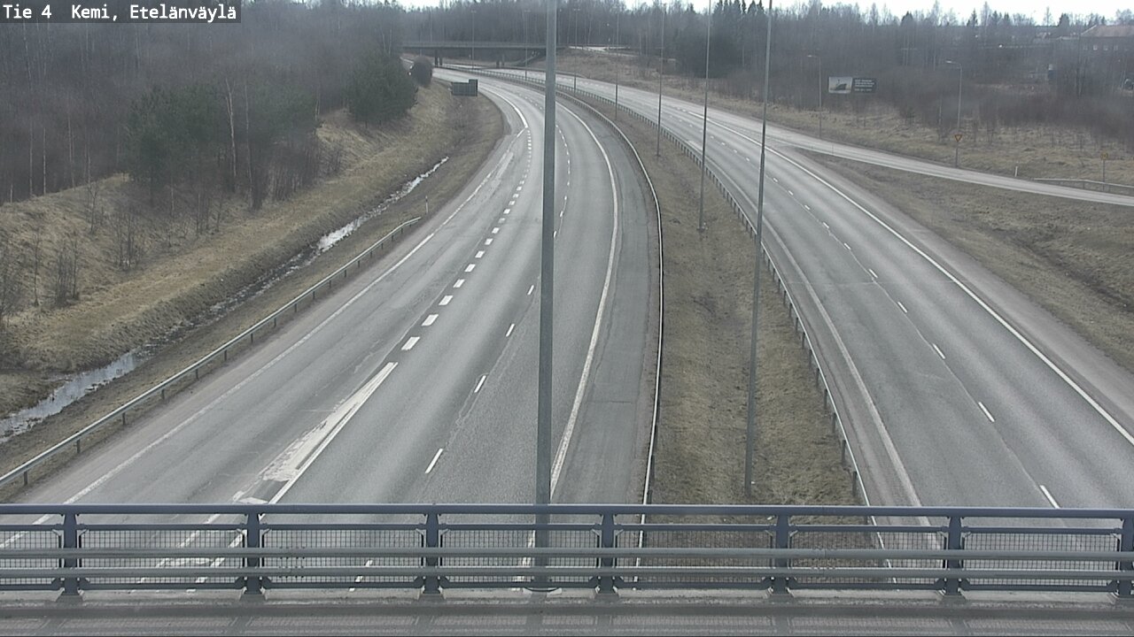 Weather Camera Image Väg 4 Kemi, Etelänväylä, Kemi, Lappi