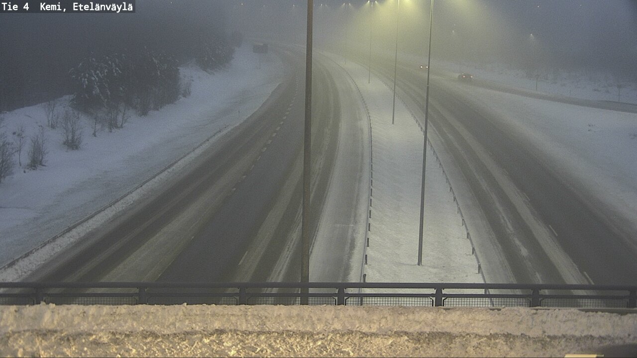 Weather Camera Image Väg 4 Kemi, Etelänväylä, Kemi, Lappi