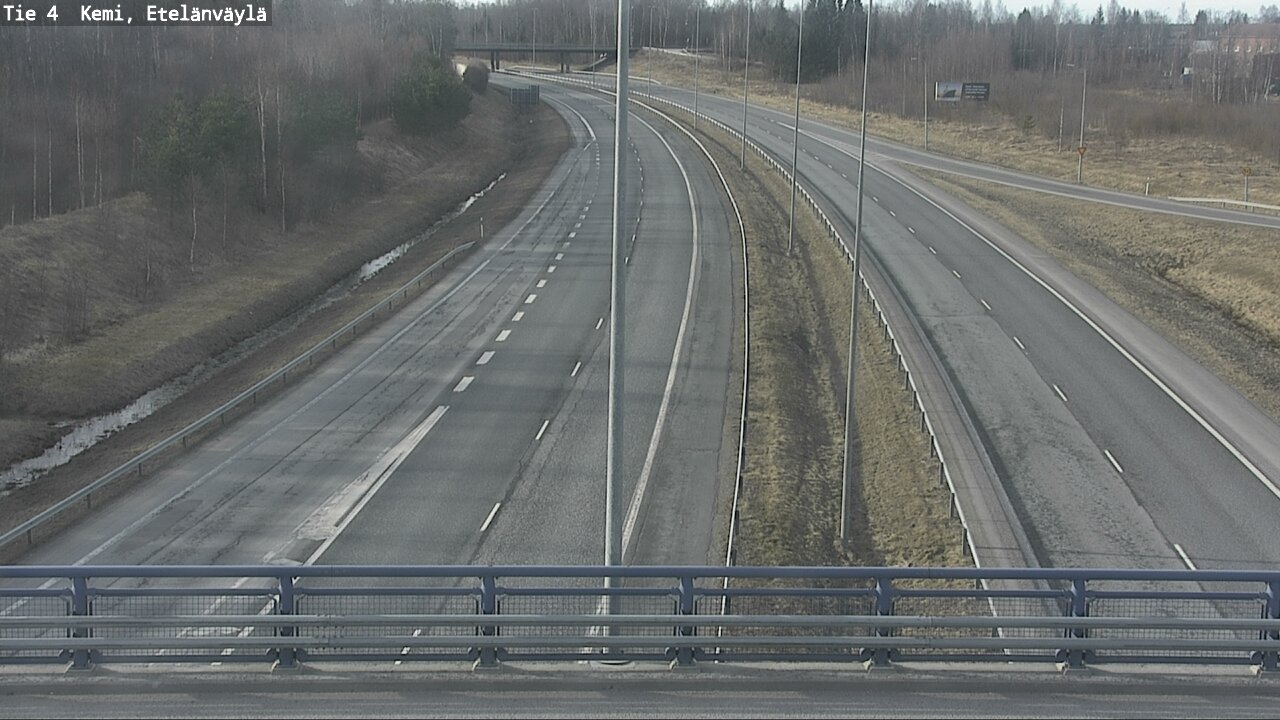 Weather Camera Image Väg 4 Kemi, Etelänväylä, Kemi, Lappi