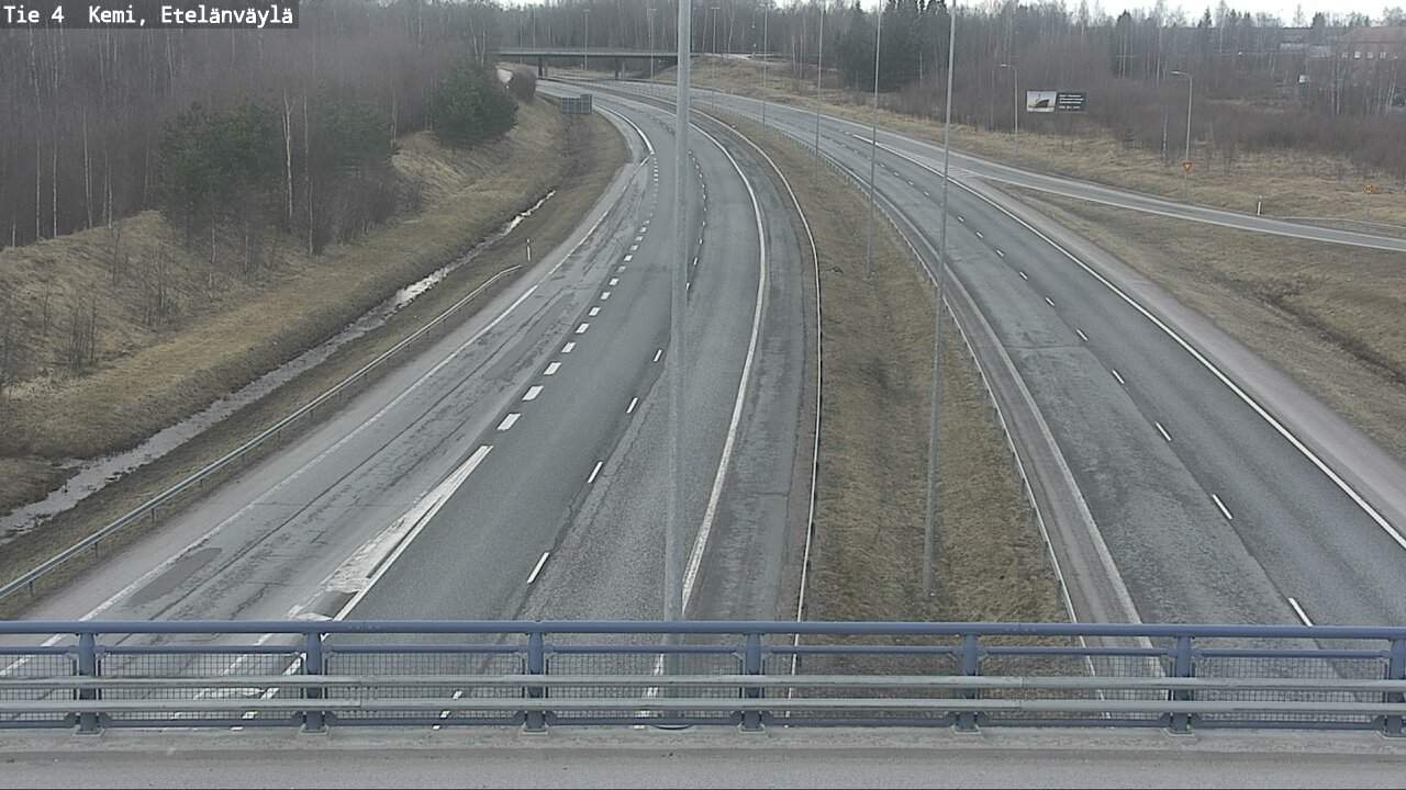 Weather Camera Image Väg 4 Kemi, Etelänväylä, Kemi, Lappi