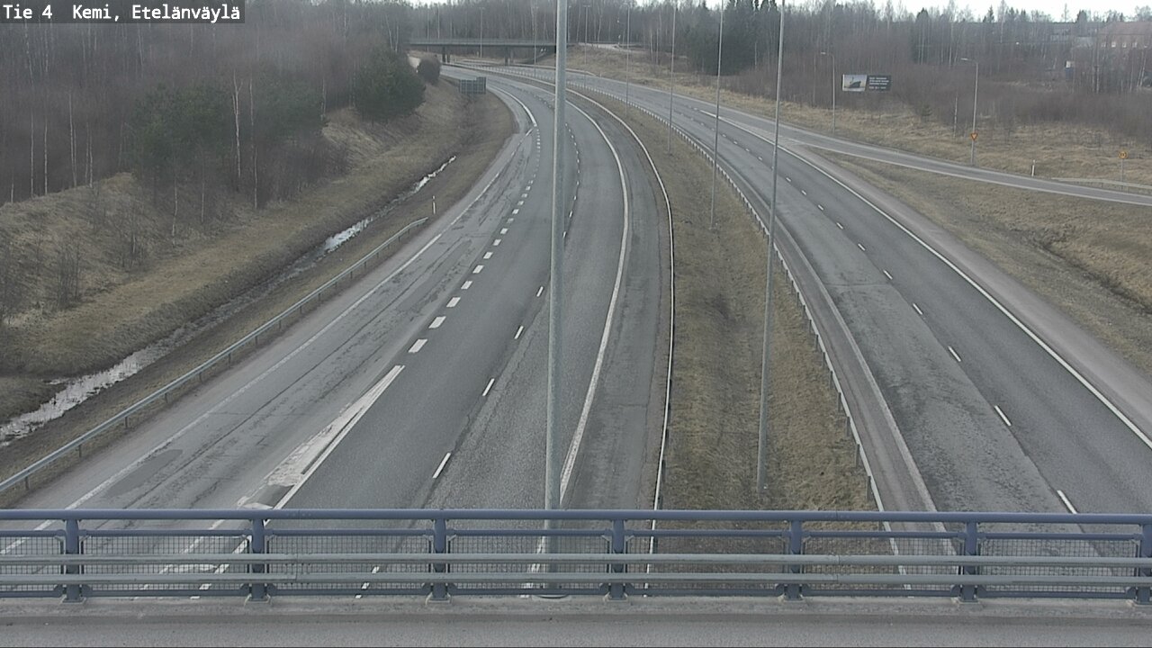 Weather Camera Image Väg 4 Kemi, Etelänväylä, Kemi, Lappi