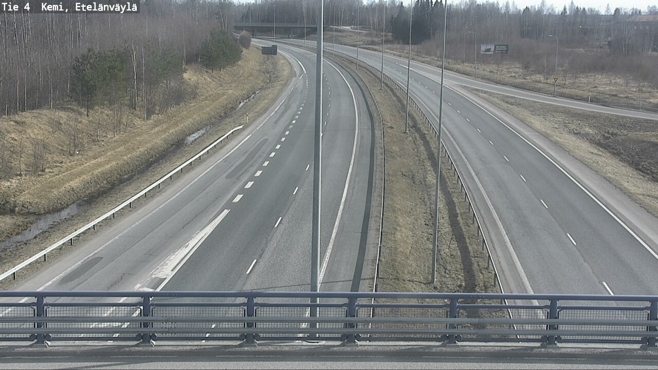 Weather Camera Image Väg 4 Kemi, Etelänväylä, Kemi, Lappi