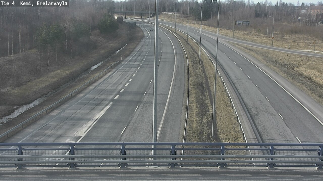 Weather Camera Image Väg 4 Kemi, Etelänväylä, Kemi, Lappi