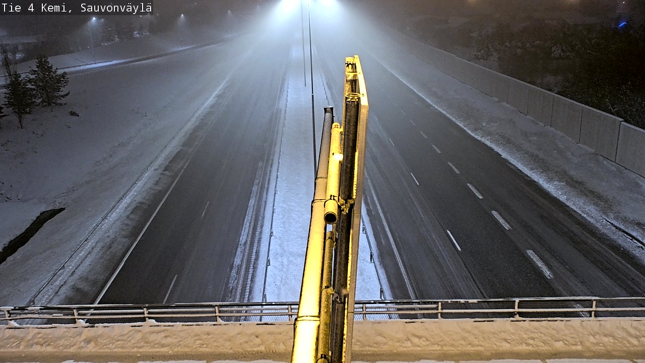 Weather Camera Image väg 4 Kemi, Sauvonväylä, Kemi, Lappi