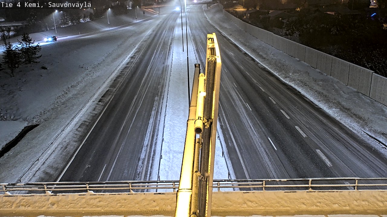 Weather Camera Image väg 4 Kemi, Sauvonväylä, Kemi, Lappi