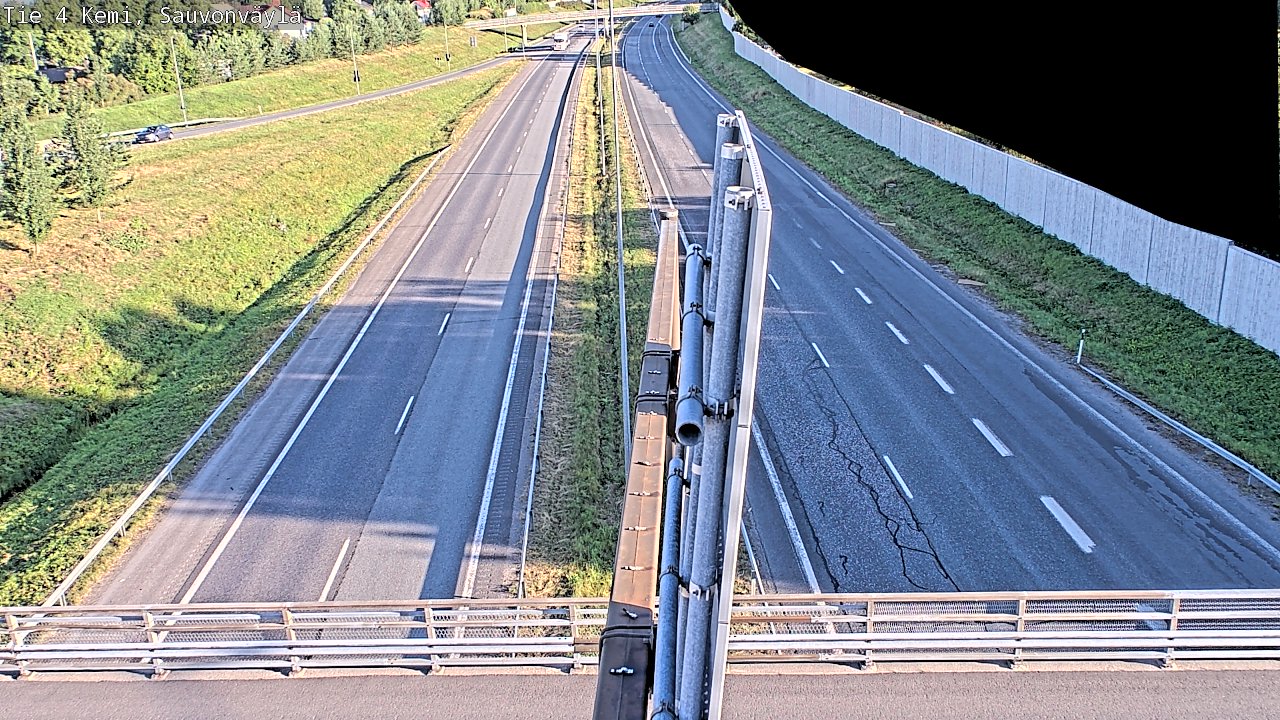 Weather Camera Image väg 4 Kemi, Sauvonväylä, Kemi, Lappi