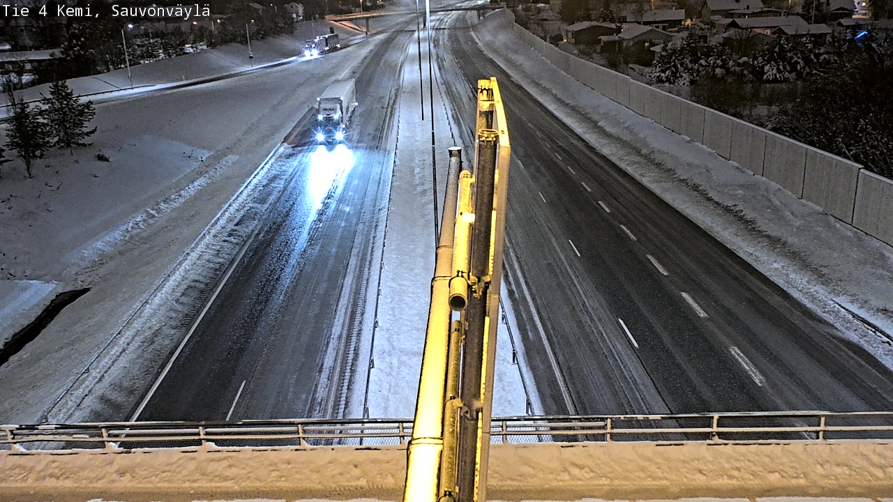 Weather Camera Image väg 4 Kemi, Sauvonväylä, Kemi, Lappi