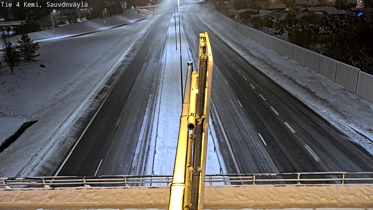 Weather Camera Image väg 4 Kemi, Sauvonväylä, Kemi, Lappi