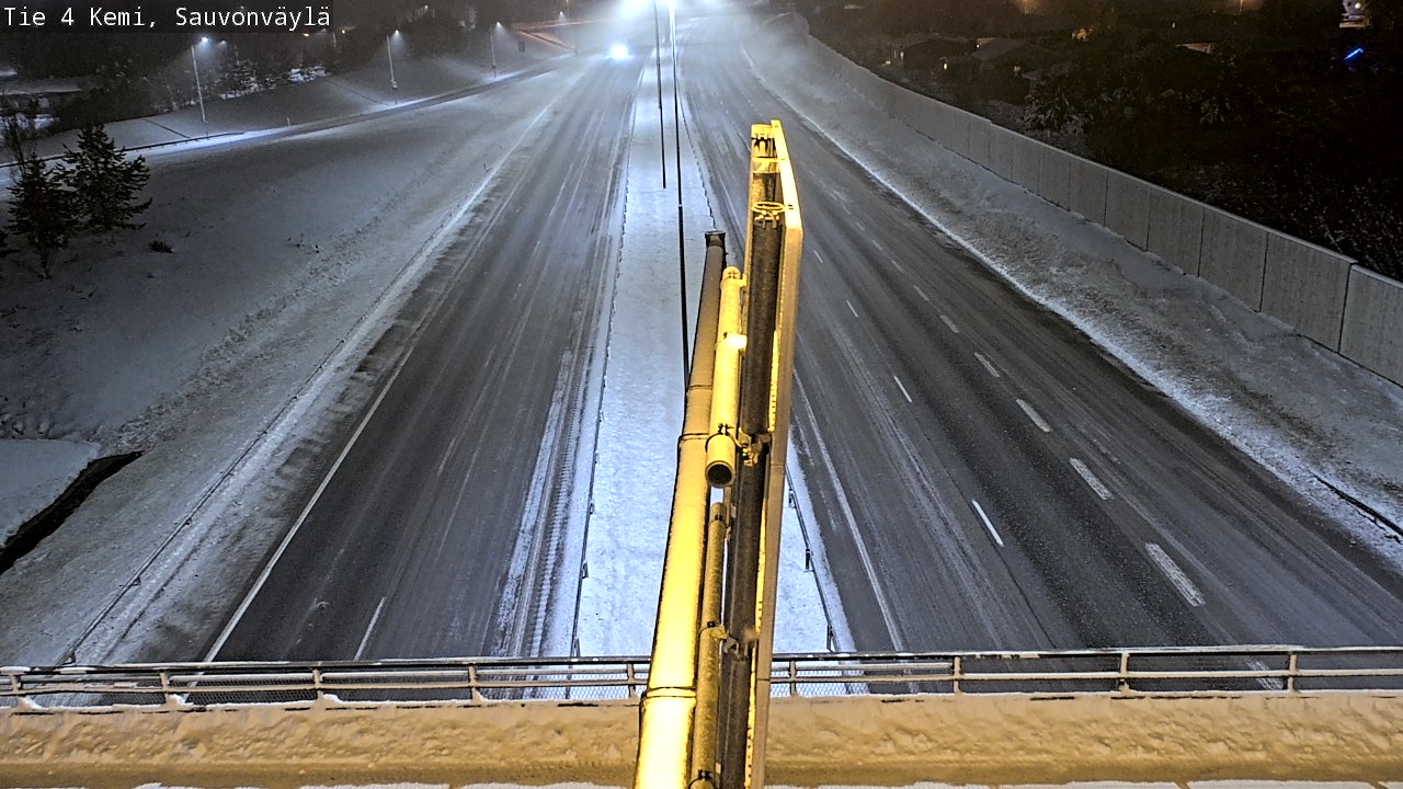 Weather Camera Image väg 4 Kemi, Sauvonväylä, Kemi, Lappi