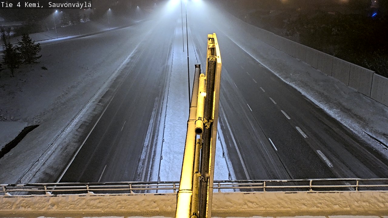 Weather Camera Image väg 4 Kemi, Sauvonväylä, Kemi, Lappi