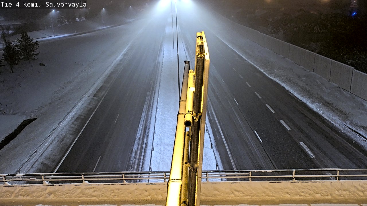 Weather Camera Image väg 4 Kemi, Sauvonväylä, Kemi, Lappi