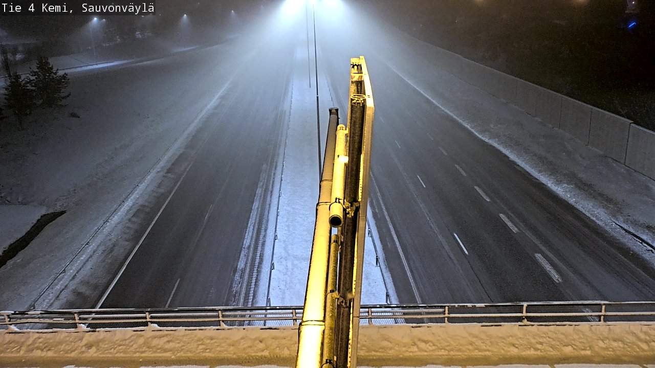 Weather Camera Image väg 4 Kemi, Sauvonväylä, Kemi, Lappi