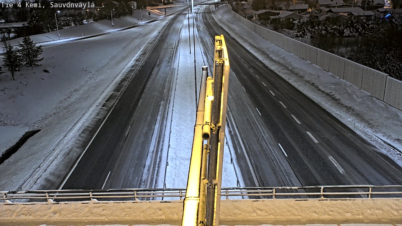 Weather Camera Image väg 4 Kemi, Sauvonväylä, Kemi, Lappi